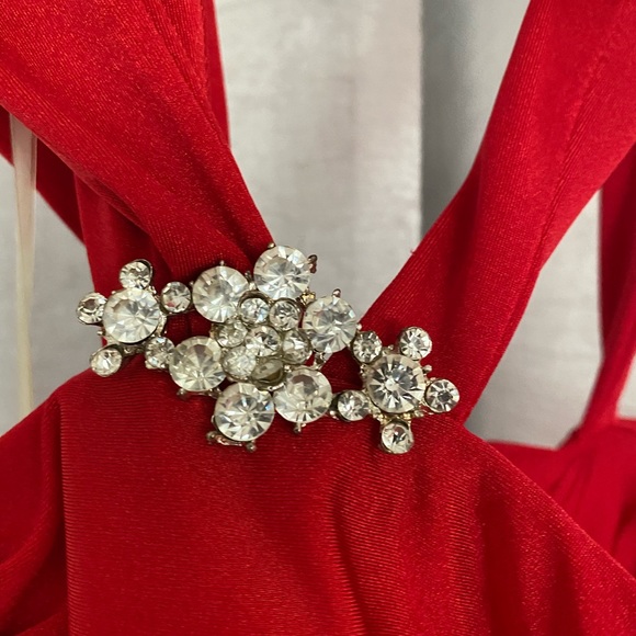 Le Chateau Red Cocktail Dress - Picture 5 of 5